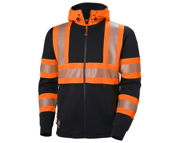 HUPPARITAKKI ICU FL.ORANSSI/HARMAA - Kesätyötakit - HH79273-269-2XL - 1