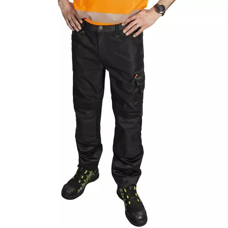 PATRON HOUSUT HOLMES MUSTA - Kesätyöhousut - PAT307-2XL - 1