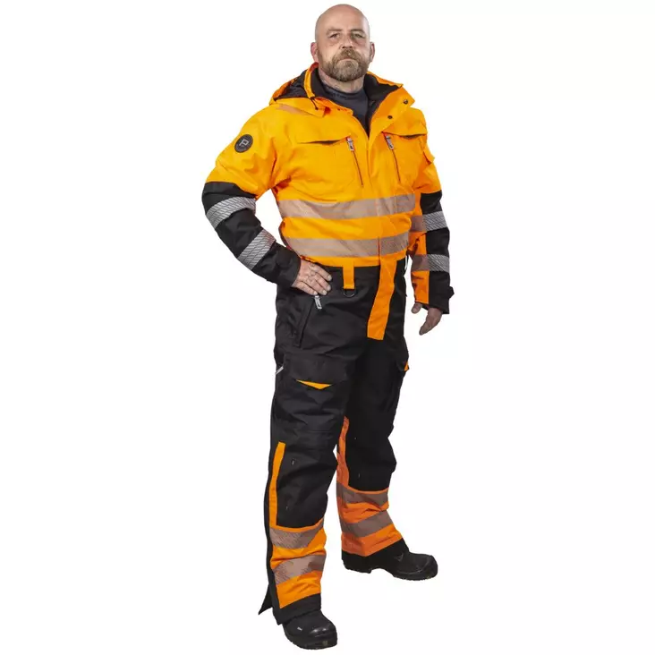 TALVIHAALARI ARROW FL.ORANS/MUSTA LK3 - Työhaalarit - PAT527O-2XL - 1