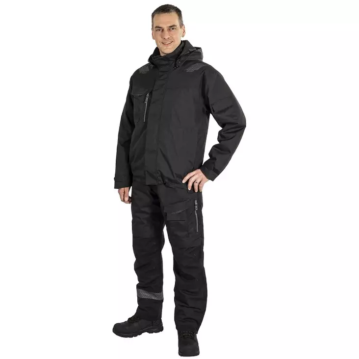 TALVIHOUSUT FREMONT MUSTA/T.HARMAA - Talvityöhousut - PAT187M-2XL - 1