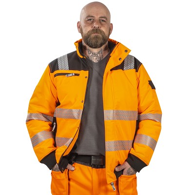 TALVIPILOTTITAKKI 2XL GAVIN FL.OR/MUSTA - Talvityötakit - PAT505O-2XL - 1