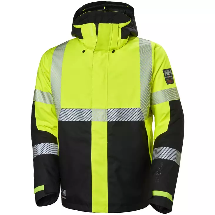 TALVITAKKI ICU FL. KELTAINEN/MUSTA LK3 EN20471 - Talvityötakit - HH71372-369-2XL - 1