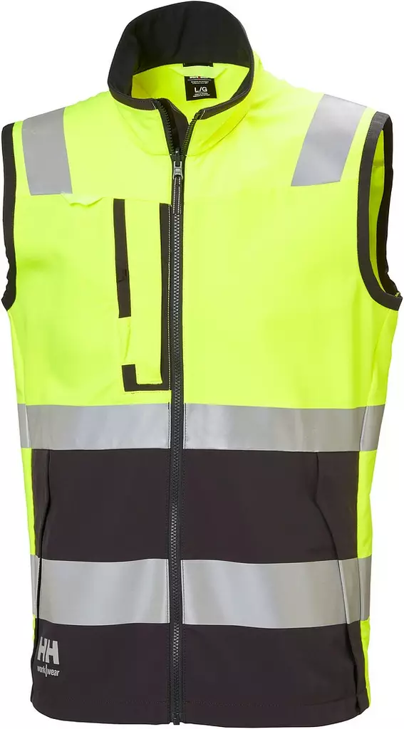Helly Hansen ALNA 4X HI-VIS -liivi FL.Keltainen/Ebony - Työliivit ja työkaluvyöt - HH74030-369-2XL - 1
