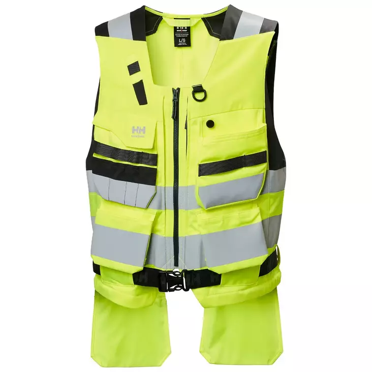 Helly Hansen Työkaluliivi HI-VIS ALNA 4X CNCT FL.Kel./Ebony - Työliivit ja työkaluvyöt - HH77130-369-2XL - 1
