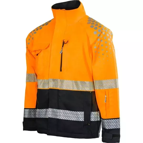 Huomiotakki Dilan Hi-Vis Oranssi/Musta 2LK - Kesätyötakit - PAT617O-2XL - 1