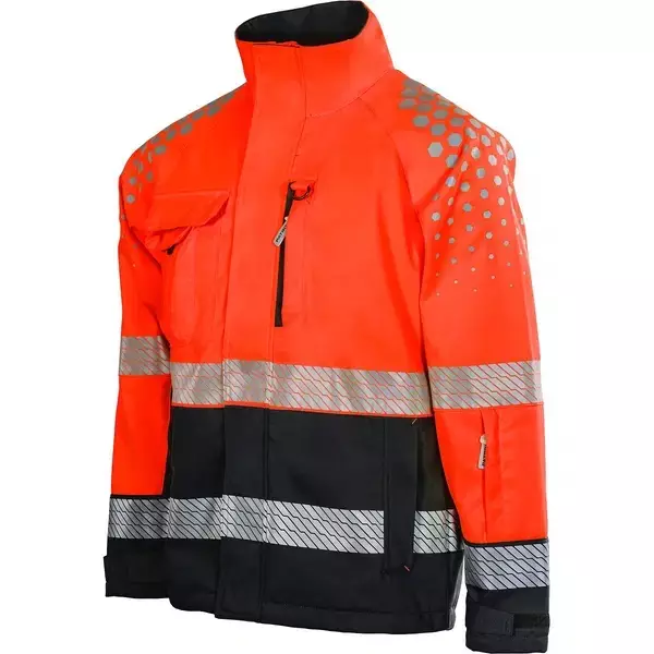 Huomiotakki Dilan HI-VIS punainen/musta 2LK - Kesätyötakit - PAT617P-2XL - 1