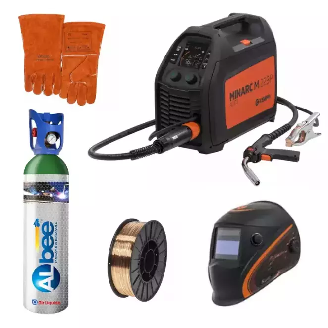 Kemppi Minarc M 223P Auto MIG Hitsauskonepaketti Pulssi 11L kaasupullolla - MIG-hitsaus - MIM223PGMPAK11L - 3
