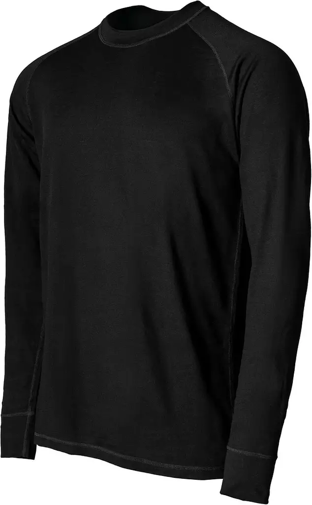 Merinoaluspaita Kare Musta - Alusvaatteet ja asusteet - PAT200M-2XL - 1