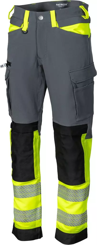 Miesten Stretchhousu 2XL Luka Hi-Vis Keltainen - Kesätyöhousut - PAT615K-2XL - 1