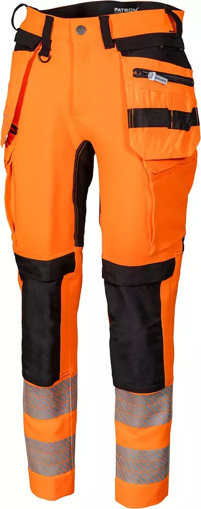 Patron Miesten Stretchhousu Wellfit Neo Hi-Vis Oranssi - Kesätyöhousut - PAT620O-2XL - 1