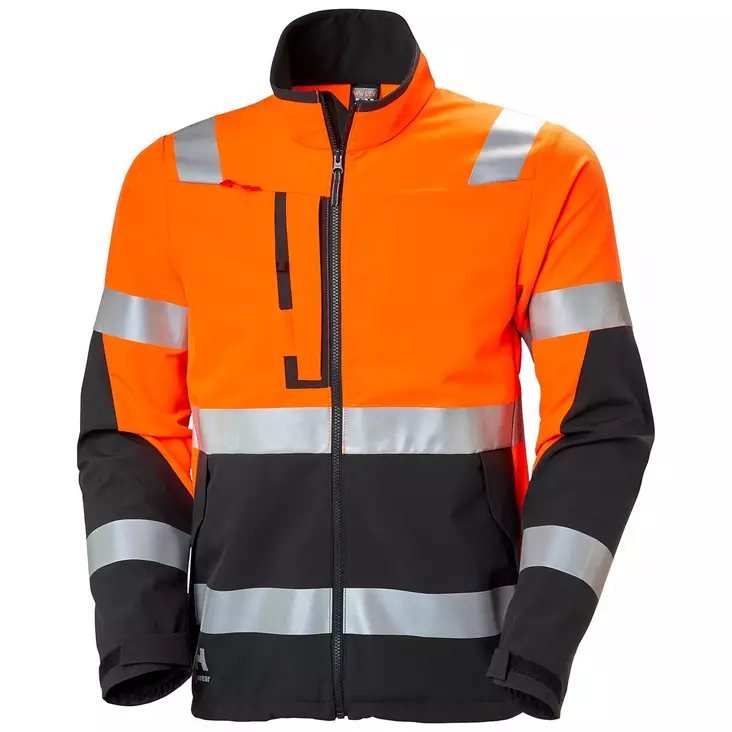 TAKKI STRETCH SOFTSHELL ALNA 4X FL.ORANS/T.HAR - Kesätyötakit - HH77230-269-2XL - 1