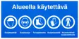 OPASTE ALUEELLA KÄYTETTÄVÄ 500X250 MUOVI - Ensiapu ja työsuojelu - TRA118M - 1