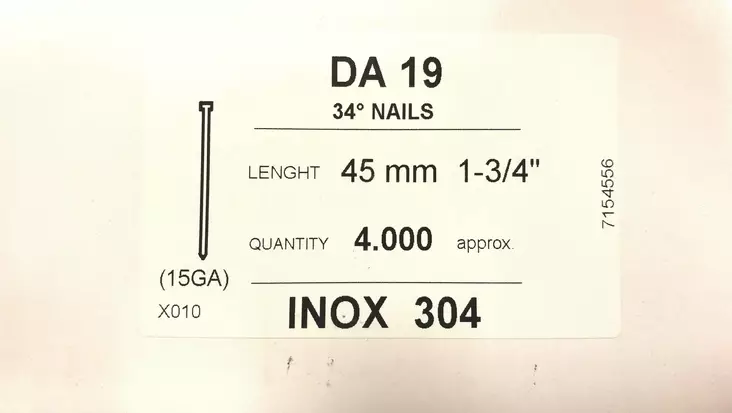 VINODYCKERT A2 RST DA/45 4000KPL - Viimeistelynaulat - DA19IN - 1