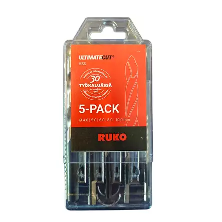 RUKO Kierukkaporasarja 4-10.0mm 5-os HSS FLOWSTEP® - Poranterät ja reikäsahat - 259205RO - 1
