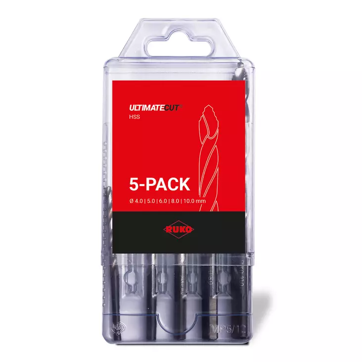 RUKO Kierukkaporasarja 4-10.0mm 5-os HSS FLOWSTEP® - Poranterät ja reikäsahat - 259205RO - 1