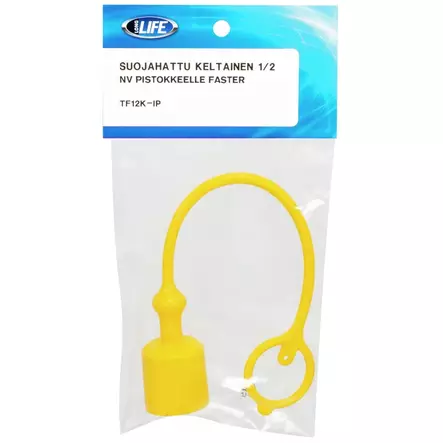 SUOJAHATTU KELTAINEN 1/2" NV PISTOKKEELLE IP - Traktorit ja työkoneet - TF12K-IP - 1
