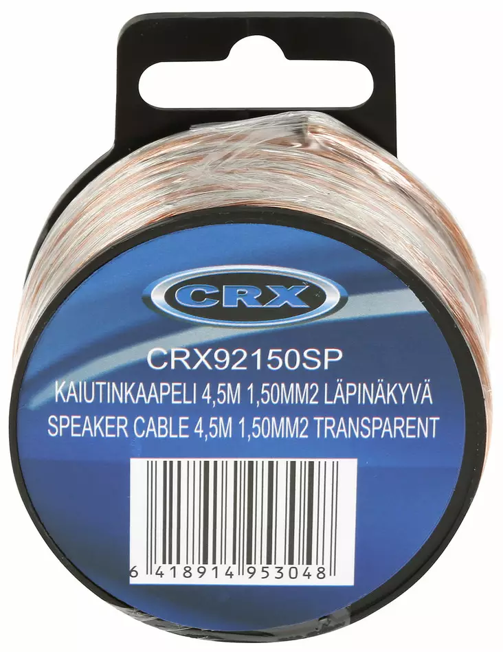 KAIUTINKAAPELI 4,5M 1,50MM2 LÄPINÄKYVÄ - Sähköjohdot - CRX92150SP - 1