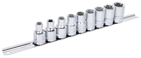 HYLSYSARJA 1/2" KISKOSSA E10-E24 E-TORX - Hylsysarjat - 284-B33-TX1909R - 1