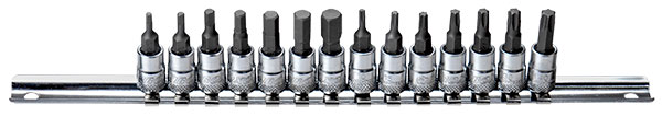 HYLSYSARJA 1/4" TORX & KUUSIOK. KISKOSSA - Hylsysarjat - 284-B33-INTX2014R - 1
