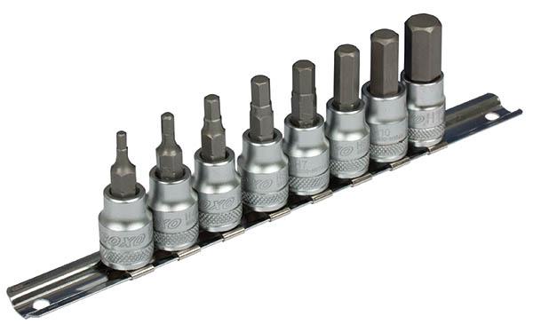 HYLSYSARJA 3/8" KISKOSSA 3-12MM KUUSIOK. - Hylsysarjat - 284-B33-IN3008R - 1