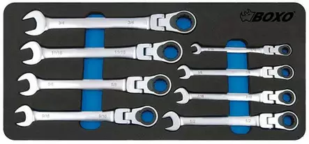 RÄIKKÄLENKKISARJA NIVELELLÄ TUUMAMITAT - Moduulit työkaluvaunuihin - 284-BX022S - 1