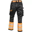 HOUSUT GREYSON FL.ORANSSI/MUSTA LK1 - Kesätyöhousut - PAT549O-S - 2