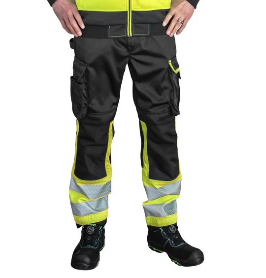 HOUSUT GREYSON FL.KELTA/MUSTA LK1 - Kesätyöhousut - PAT549K-XS - 1