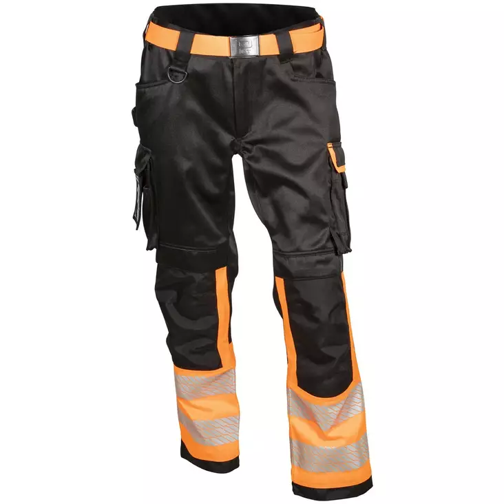 HOUSUT GREYSON FL.ORANSSI/MUSTA LK1 - Kesätyöhousut - PAT549O-S - 1