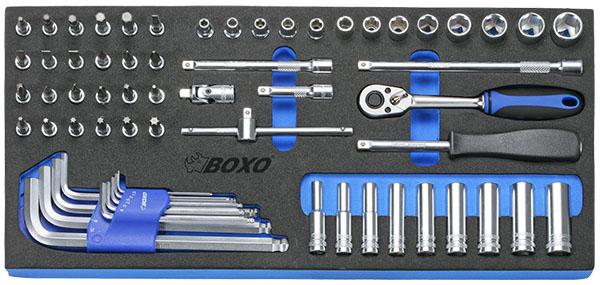 HYLSYSARJA 1/4" BOXO TUUMAMITAT - Moduulit työkaluvaunuihin - 284-BX001S - 1