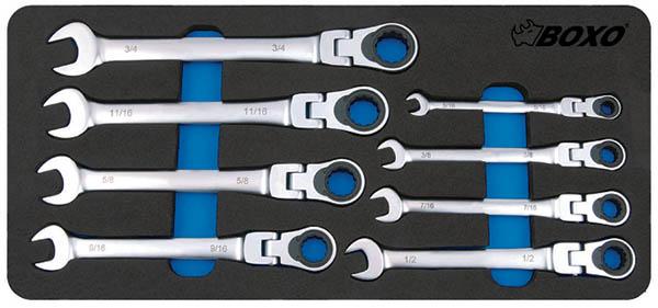 RÄIKKÄLENKKISARJA NIVELELLÄ TUUMAMITAT - Moduulit työkaluvaunuihin - 284-BX022S - 1