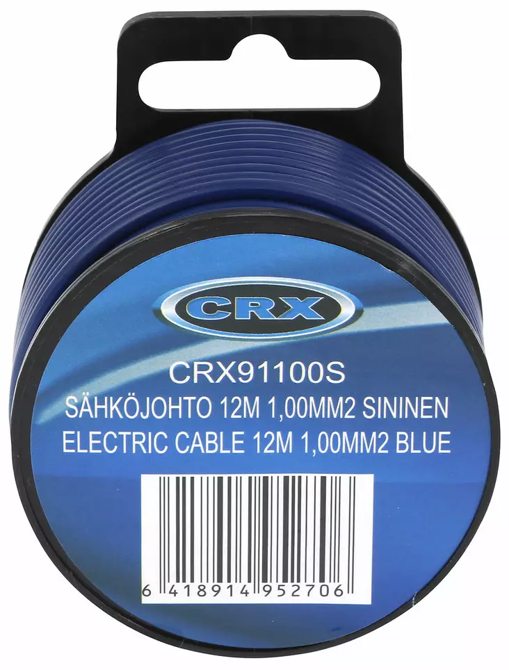 SÄHKÖJOHTO 4M 6,00MM2 SININEN - Sähköjohdot - CRX91600S - 1