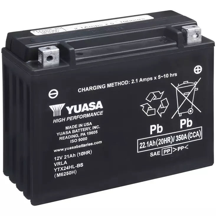 YTX24HL-BS (CP) 12V YUASA HIGH PERFORMANCE MF VRLA - Ajoneuvojen akut - YTX24HL-BS - 1