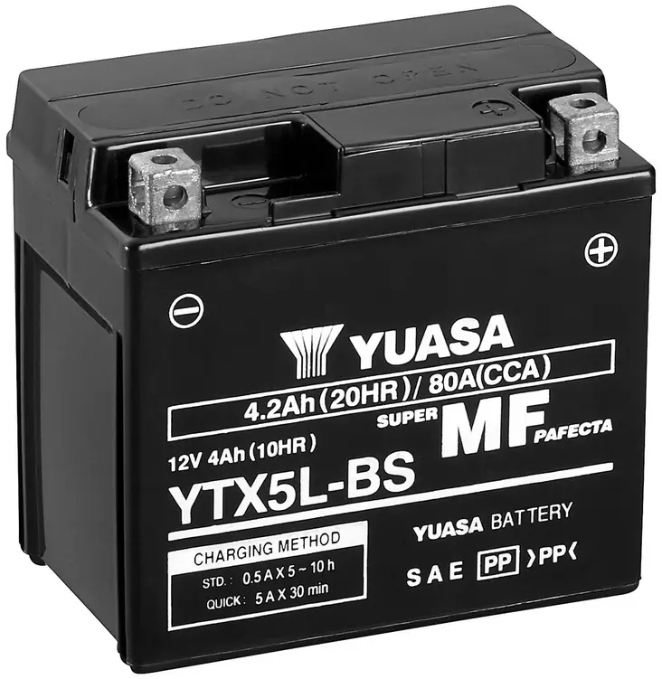 AKKU YUASA MP 4,2AH AGM -+ 115X72X107 - Ajoneuvojen akut - YTX5L-BS - 1