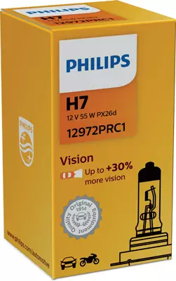 PHILIPS KAUKOVALO POLTTIMO H7 12V 55W - Polttimot - 100-12972VIS - 1