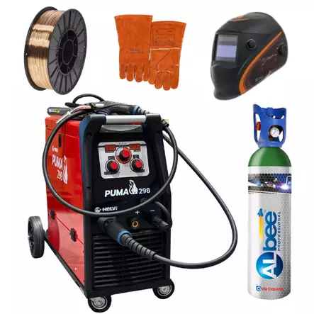 Helvi Puma 298 Hitsauskone setti DC MIG/MAG TIG MMA monitoimihitsauskone - Työkalut - 27-27-HEL1007SET - 1