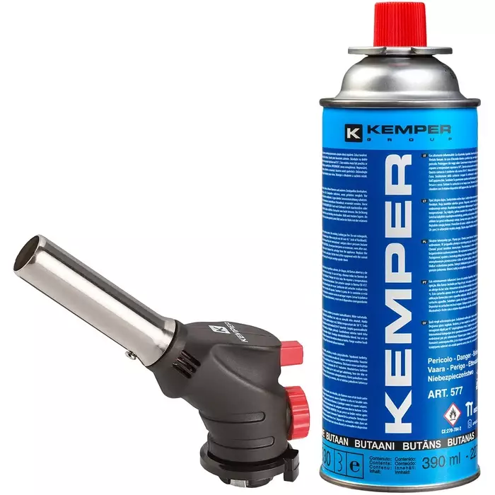 KAASUPOLTIN 1057 + SÄILIÖ 577 227G - Juottimet ja tohot - KEM1057KIT - 1