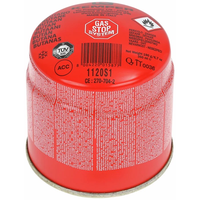 KERTAKÄYTTÖKAASU 190G SULKEUTUVA MALLI - Juottimet ja tohot - KEM1120T - 1