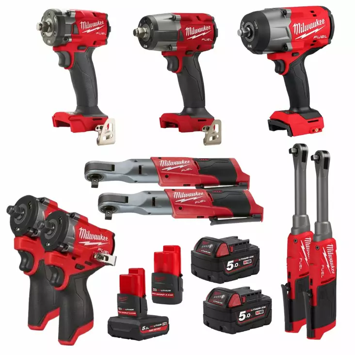 MILWAUKEE AUTOHUOLTO KONEPAKETTI - Akkukonesarjat - MWAUTOHUOLTOSET - 1