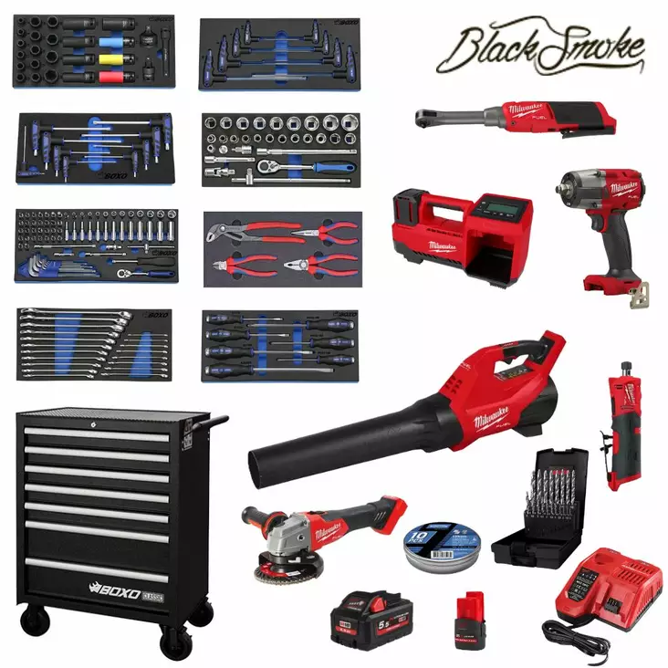 Huoltoauton työkaluvaunu koneilla Black Smoke Edition - Black Smoke - kampanjat - BLACKSMOKEVAUNU - 1