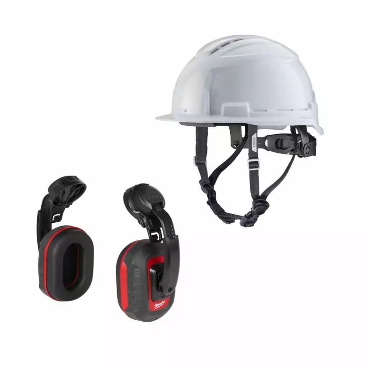 Milwaukee BOLT 100 Tuuletusaukollinen kypärä kuulosuojaimilla - Turvakypärät ja tarvikkeet - MWBOLT100PAKV - 1