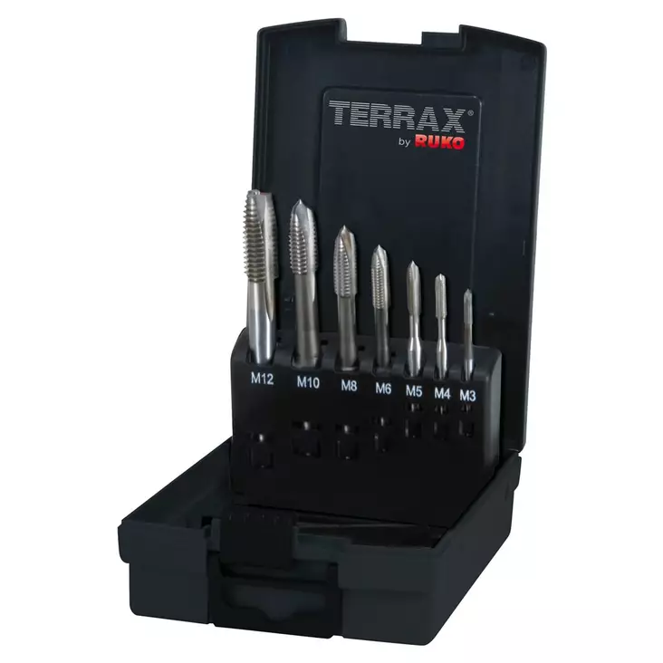 TERRAX KONEKIERRETAPPISARJA M3-M12 HSS LR - Kierretapit MM-koot - A245057TX - 1
