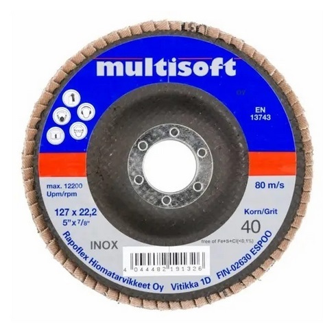 LAMELLILAIKKA 125X22 SOFT P40 ZKX - Hiomalaikat - 235420X - 1